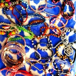 Bundle of women's and children's bracelets